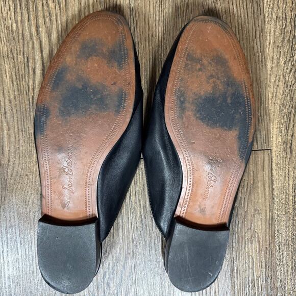 SAM EDELMAN Linnie Black Horse Bit Loafer Mule Slide 7M - Picture 11 of 11